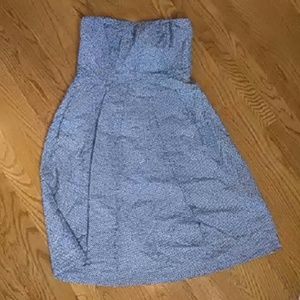 J. Crew empire waste strapless sundress.