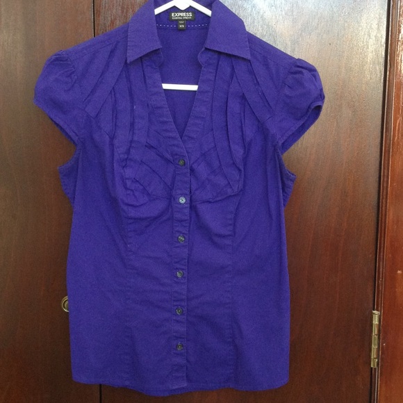 Express cap sleeve Oxford shirt