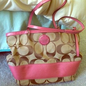 Authentic pink Coach purse
