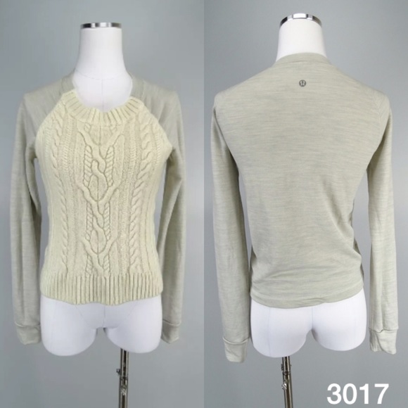 lululemon athletica Sweaters - LULULEMON St. Moritz Polar Cream Knited 2/4