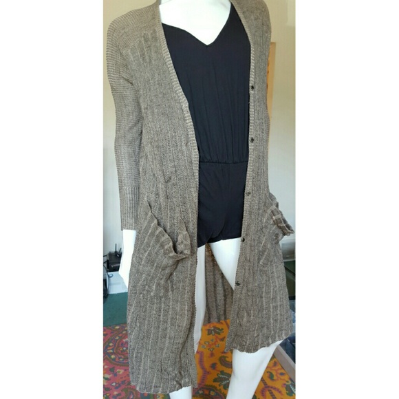 Free People Sweaters - Brown long cardigan