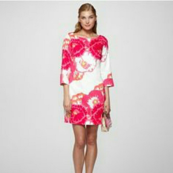 Lilly Pulitzer Begonias print shift dress