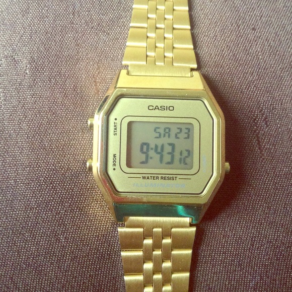 Casio gold watch