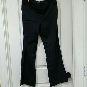 Grey button maternity pants