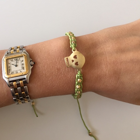 Green skull bracelet