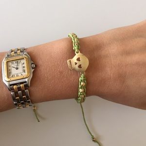 Green skull bracelet
