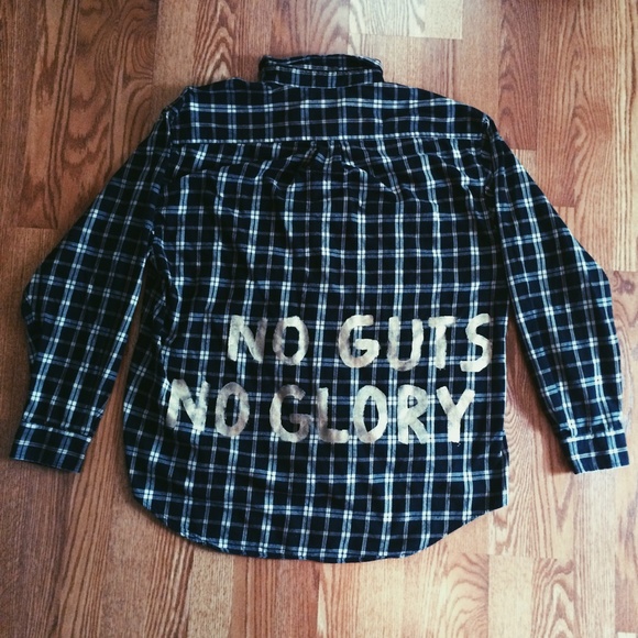 ✨ No Guts No Glory Oversized Flannel ✨