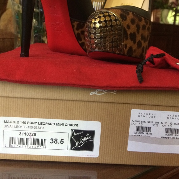 Christian Louboutin Maggie 140 Pony Leopard - Picture 2 of 3
