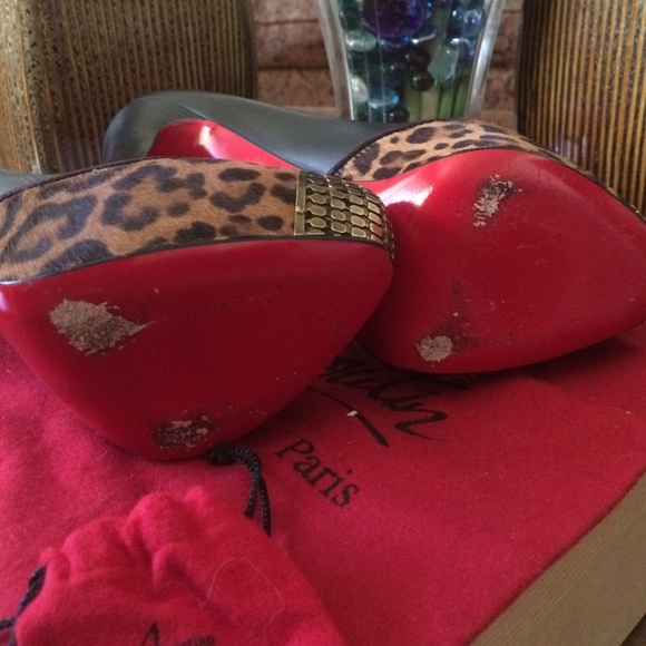 Christian Louboutin Maggie 140 Pony Leopard - Picture 3 of 3