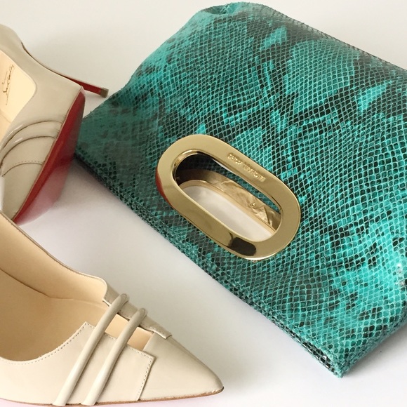 💐HP💐 Michael Kors Python Embossed Clutch