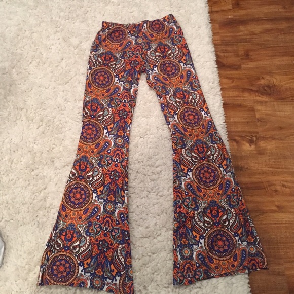Printed bell bottoms