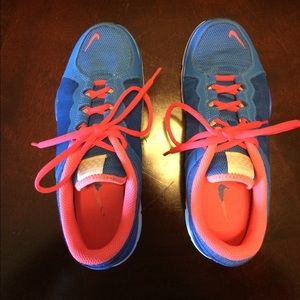 Blue and Orange  Nike Sneakers