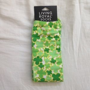 NWT Shamrock Knee Socks