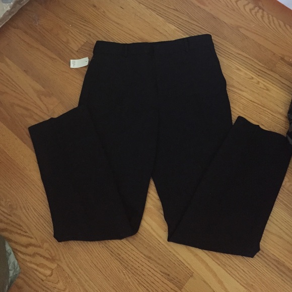 NWT Gorgeous Lauren wool flat front black pants