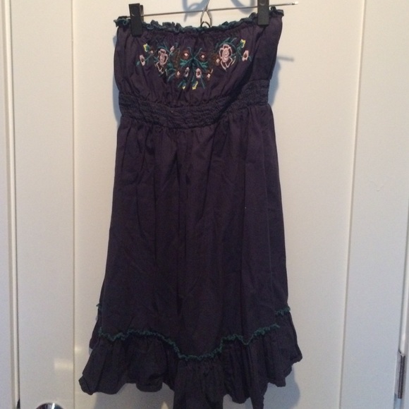 Boho strapless dress