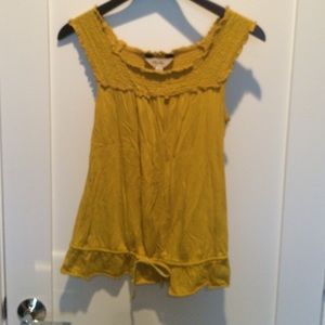 Mustard yellow boho tank