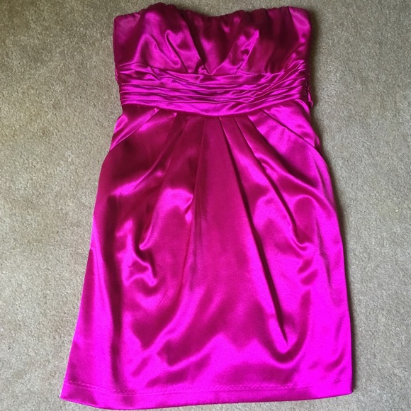 NEW 💓 Teeze Me Blush Pink Satin Sweetheart Dress