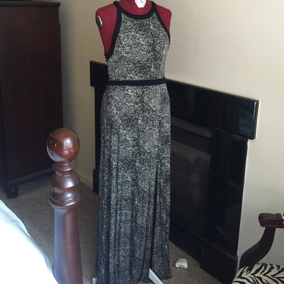 Urban Outfitters black and white maxi dress