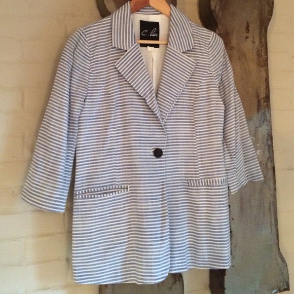 C. Luce Mini Striped Blazer - Picture 3 of 4