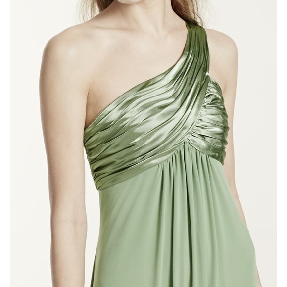 NEW 🖤 David's Bridal One Shoulder Jersey Dress - Picture 6 of 7