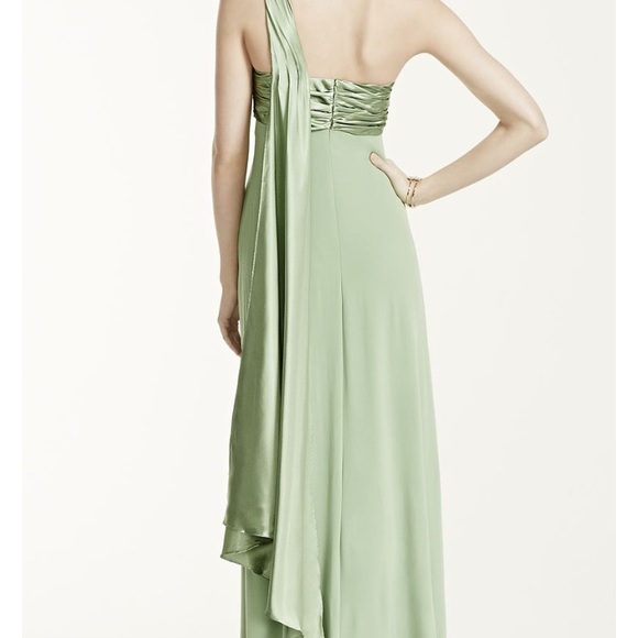 NEW 🖤 David's Bridal One Shoulder Jersey Dress - Picture 7 of 7