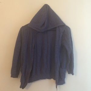 Blue hoodie