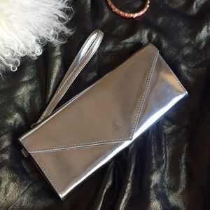 Marc By Marc Jacobs silver clutch/wristlet wallet