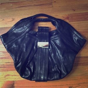 Black Leather Kooba Bag