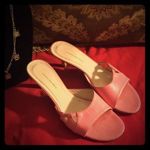 Adorable PinUp Style Pink Leather Heels