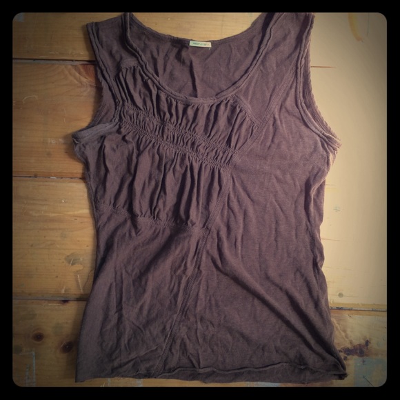Bamboo cotton shirred top