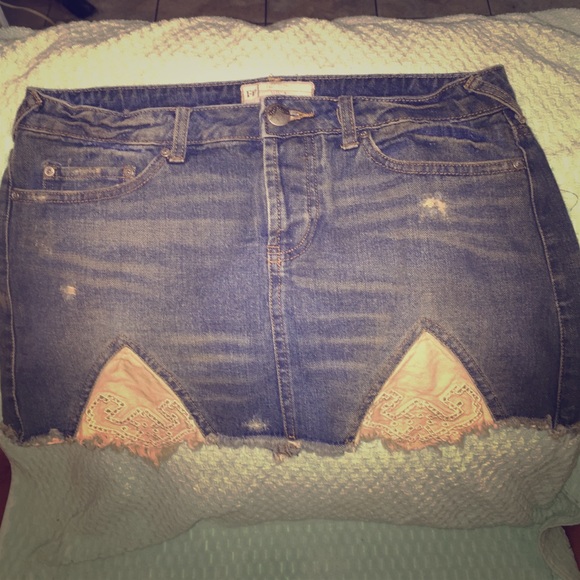 Free People denim skirt 6