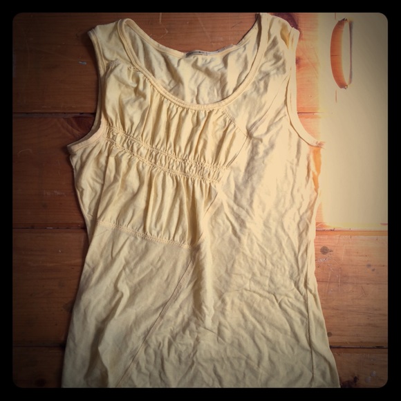 Bamboo cotton shirred top