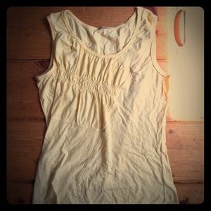 Bamboo cotton shirred top