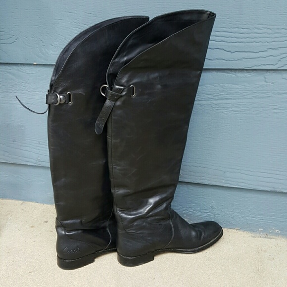 Over the Knee Cheyenne Coach Moto Boots