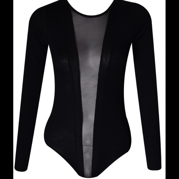 *FINAL PRICE DROP*mesh insert bodysuit ❗️❗️❗️