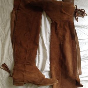 Zara high suede boots