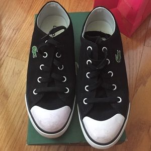 Black Lacoste shoes