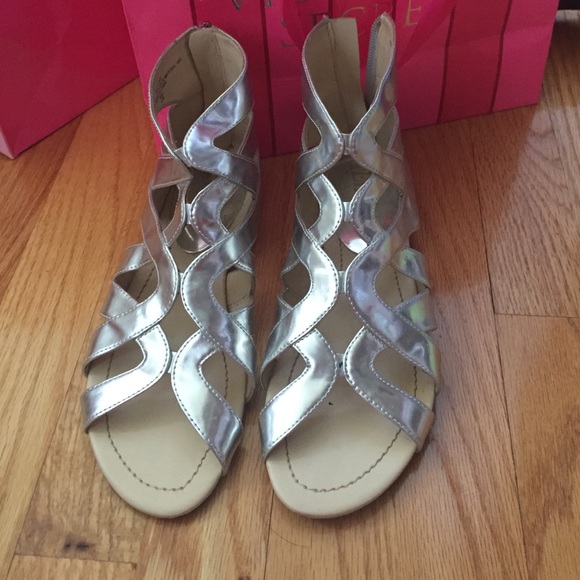 Silver Enzo Angiolini sandals