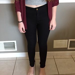 Black high waisted jeggings