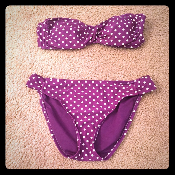 Polka dot swimsuit