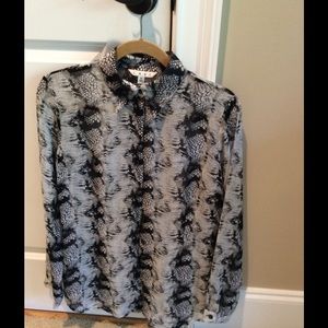CAbi Snakeskin Blouse. NWOT.