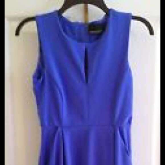 Cynthia Rowley blue flared skirt dress - Picture 2 of 3