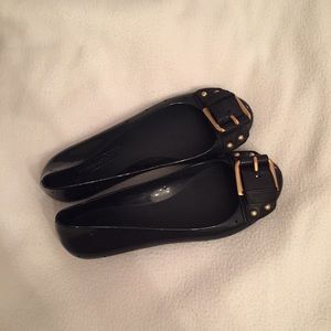BCBG MaxAzria jelly buckle flats