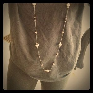 Long or doubled costume necklace