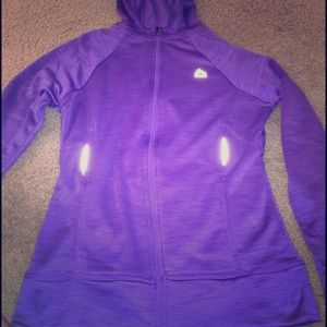 Purple running jacket