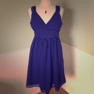 Polka Dotted Blue Dress