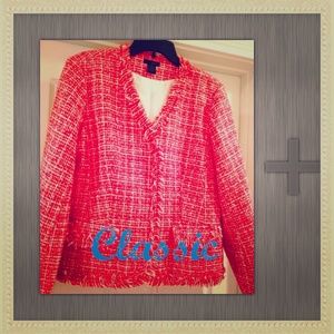 💋 Red & White Timeless Blazer 💋