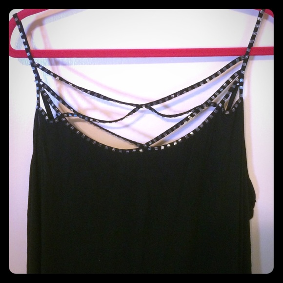 Beaded, Strappy Lane Bryant Top