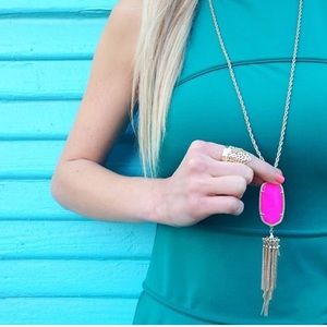 Kenda Scott Rayne necklace hot pink