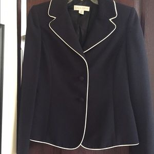 Black with White Trim Jacket